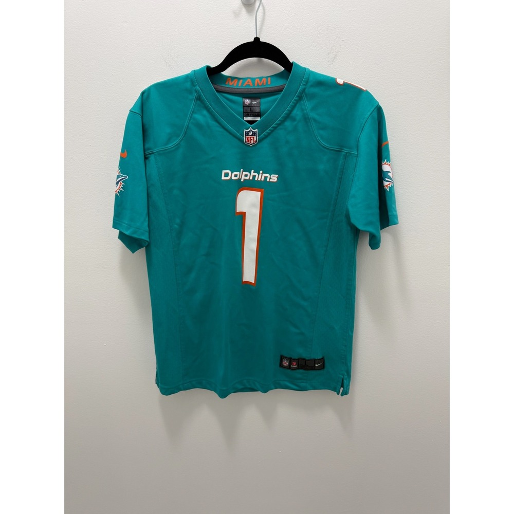 Nike Miami Dolphins Tua Tagovailoa Jersey Aqua Womens Large NFL On Field #1